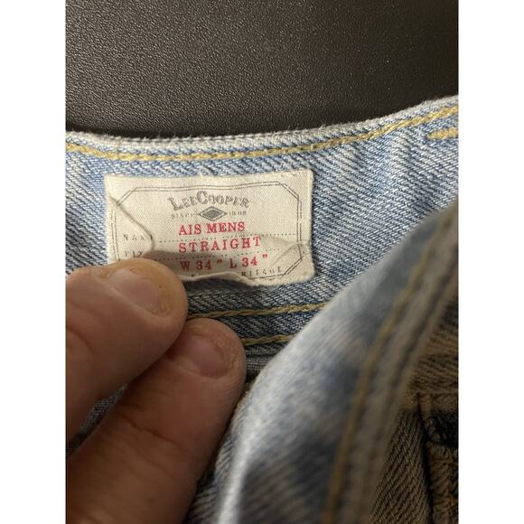 Men’s Vintage Lee Cooper Straight Leg Fader Jeans 34x34 - Picture 4 of 7